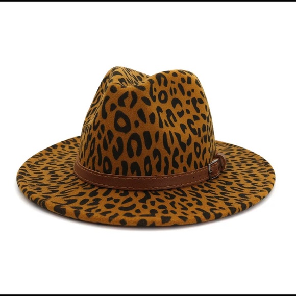 Leopard print fedora hat - Picture 4 of 6